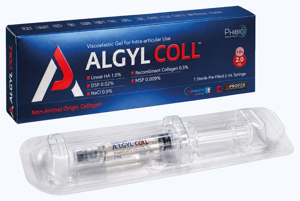 Algyl COLL – package with pre-filled syringe