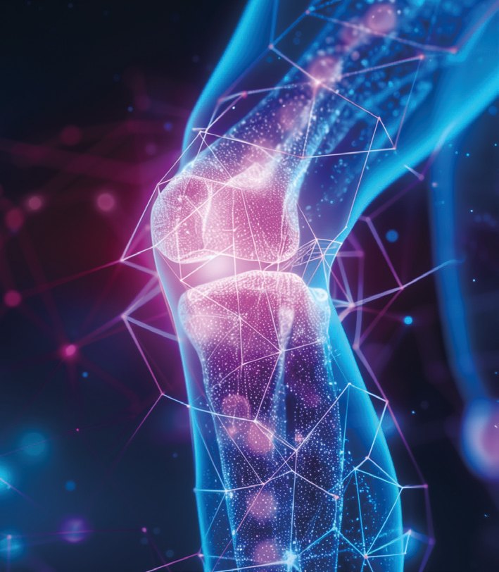 Illustration of the knee joint